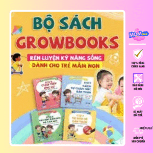 Bộ Sách GROWBOOKS - Kỹ Năng Sống Cho Trẻ Mầm Non: Kỹ Năng Giao Tiếp, Chăm Sóc Bản Thân, Đạo Đức, Cảm Xúc,Bảo Vệ Bản Thân
